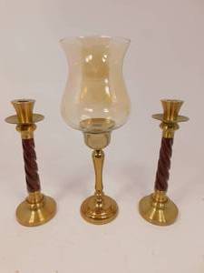 lot 62 image: Lot of 3 Candle Stick Holders