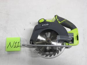 lot N11 image: RYOBI 18-Volt ONE Cordless 6-12 in. Circular Saw (Tool Only)