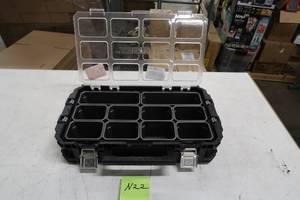 lot N22 image: Husky 22 in. 22-Compartment Connect Cantilever Organizer for Small Parts Organizer