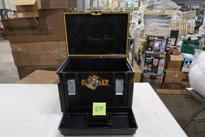lot N38 image: DEWALT ToughSystem DS450 22 in. 17 Gal. Mobile Tool Box BROKEN HANDLE