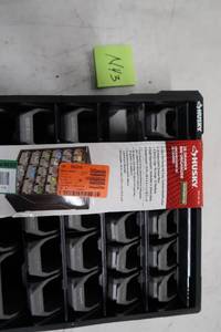 lot N43 image: Husky 28-Drawer Small Parts Organizer MISSING ONE BIN