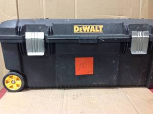 lot 10 image: DEWALT 28 in. 12 Gal. Mobile Tool Box USED