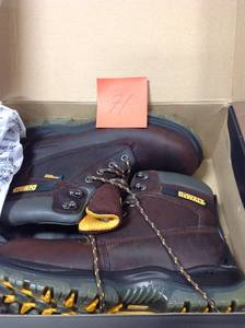 lot 71 image: DEWALT Mens Titanium Waterproof Work Boots - Steel Toe - Brown Size 10X (W) not used