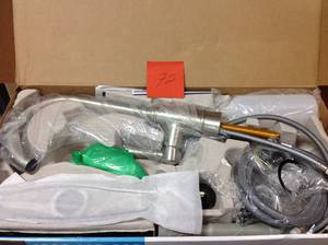 lot 72 image: MOEN Noell Single-Handle Pull-Down Sprayer Kitchen Faucet with Reflex and Power Clean in Spot Resist Stainless not used