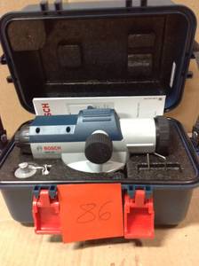 lot 86 image: Bosch Levels 300 ft. Automatic Optical Level GOL 24 in good Condition