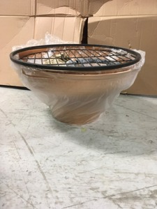 lot 200E104 image: 38 in. Hammered Chimenea Copper Fire Pit in good conditions