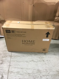 lot 200E109 image: Home Decorators Collection Highland 40 in. Media Console Electric Fireplace TV Stand in Faux Stone Gray in good conditions