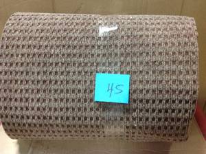 lot 45 image: Foss Checkmate TaupeWalnut 6 ft. x 8 ft. IndoorOutdoor Area Rug not used
