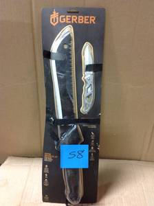 lot 58 image: Gerber Machete Jr Plus Paraframe Combo in good condition
