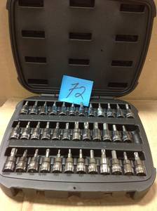 lot 72 image: Husky 38 in. Drive Master Bit Socket Set (37-Piece) in good condition