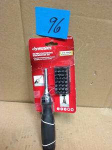lot 96 image: Husky Ratcheting Screwdriver Set (30-Piece) in good condition