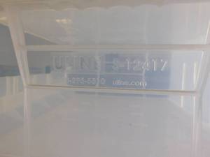 lot 340 image: 15 - Uline S-12417 Stackable Storage Bins
