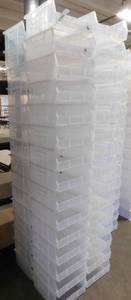lot 346 image: 60 - Uline S-12417 Stackable Storage Bins