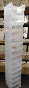 lot 347 image: 15 - Uline S-12417 Stackable Storage Bins