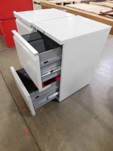 lot 359 image: 2 - Small Rolling File Cabinets - 15(w) x 27(h) x 20(d)