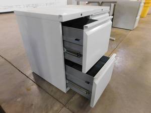 lot 376 image: 2 - Small Rolling File Cabinets - 15(w) x 27(h) x 23(d)