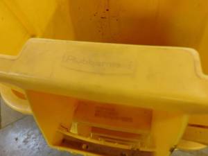 lot 380 image: 5 - Yellow Rubbermaid Bins