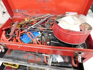 lot 411 image: Craftsman Tool Box with Tools #1