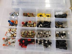 lot 427 image: Plastic Nut & Bolt Organizer with Contents