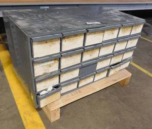 lot 374 image: Metal Nut and Bolt Bin