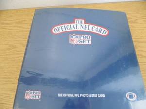 lot 114 image: NFL Binder of Cards