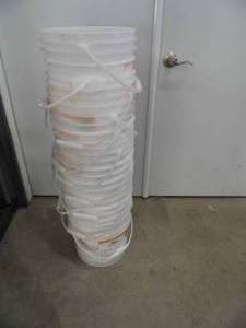 lot 123 image: Lot of 12 -  3.5 Gallon Buckets
