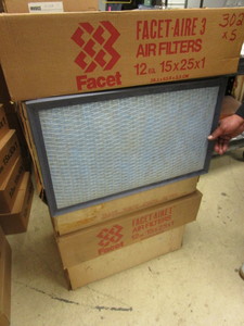 FURNACE FILTERS 15 x 25 x 1