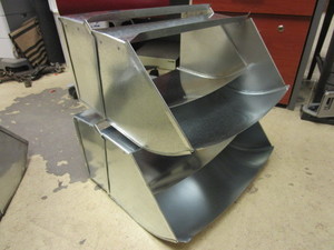 DUCT WORK SHEET METAL 45 DEGREE ELBOWS 10 X 18