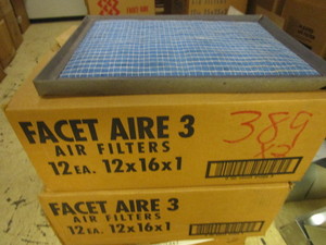 FURNACE FILTERS 12 X 16 X 1