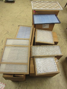 FURNACE FILTERS, BOXES OF ASSORTED SIZES