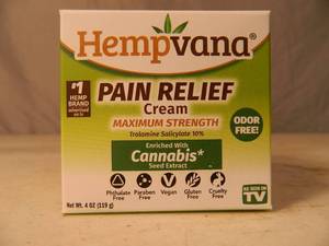 New Hempvana Pain Relief Cream