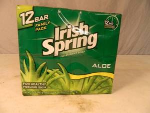 New Case of 12 Bars of Irish Spring Bar Soap