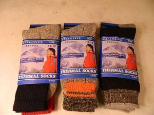 6 New Pairs of Thermal Socks