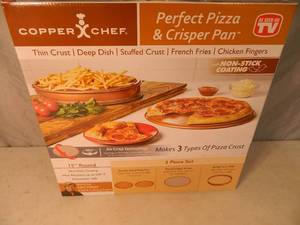 New Copper Chef Perfect Pizza and Crisper Pan Set