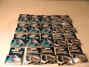 20 New Packages of Gillette Mach 3 and Mach 3 Turbo Cartridges