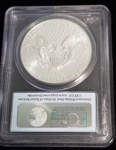 2012 (W) AMERICAN SILVER EAGLE 1 TROY OZ. .999 FINE SILVER MS70 PCGS FIRST STRIKE