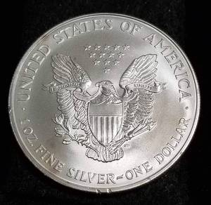 1995 AMERICAN SILVER EAGLE 1 TROY OZ. .999 FINE SILVER DOLLAR