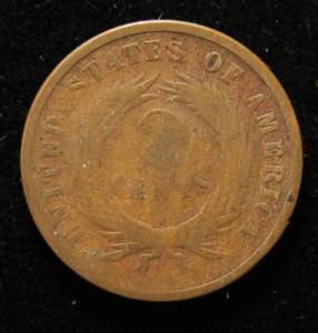 1866 US TWO CENT PIECE