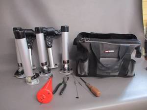 lot 56 image: Tool Bag with Attwood Rod Holders