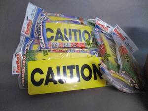 lot 57 image: Clip On Caution Signs