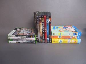lot 82 image: Xbox 360 Games and DVDs