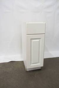 lot Z3 image: Hampton Bay Madison Assembled 12x34.5x24 in. Base Cabinet with Soft Close Drawer in Warm White