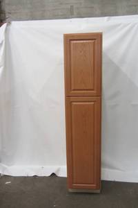 lot Z12 image: Hampton Bay Madison Assembled 18 x 84 x 24 in. PantryUtility in Warm Oak