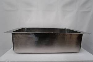 lot S1 image: Hammered Stainless Steel - Kitchen Sink W33XL22