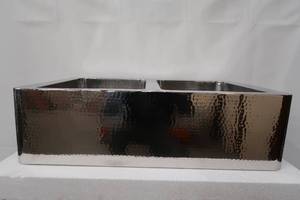 lot S3 image: Hammered Stainless Steel - 5050 Kitchen Double 33X22