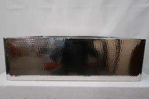 lot S6 image: Hammered Stainless Steel - Kitchen Single Farmhouse Sink -30X22