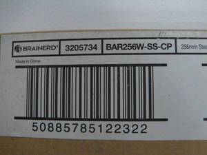 lot 4 image: Brainerd Bar Pulls 10-116-in Center to Center Stainless Steel Cylindrical Bar Cabinet Door Pull