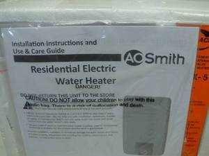 lot 22 image: A.O. Smith Signature 2.5-Gallon Regular 6-year Limited 1500-watt 1 Element Point of Use Electric Water Heater