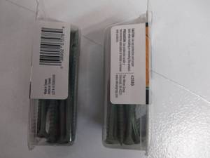 lot 42 image: 42589 Deck Plus Wood & Deck Screws, Star Drive, Ceramic Green, #10 x 3.5-In., 25-Pk.