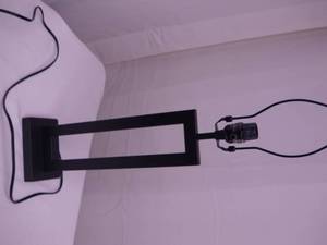 lot 47 image: allen  roth 21-in Black Electrical Outlet 3-Way Metal Lamp Base